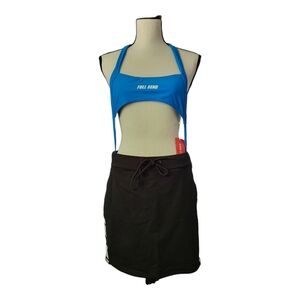💕Full send one piece swim suit and skirt bundle‎